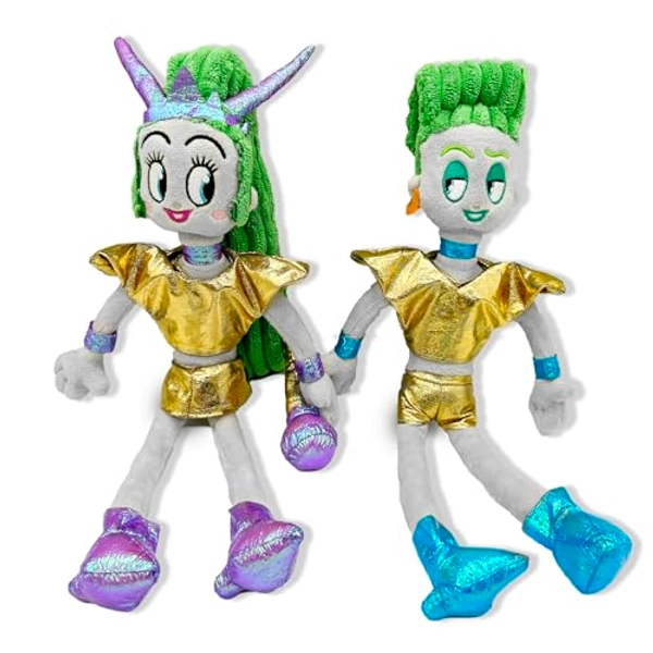 WEETGFFZ Velvet and Veneer Plush Toy,12Inch Cute Soft Cartoon Velvet and Veneer Plushies Toys Stuffed Animal Doll Pillows Surprise Gift for Kids and Fans Birthday, Green