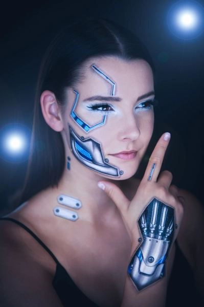 Cyberpunk Costume Tattoo - Etsy