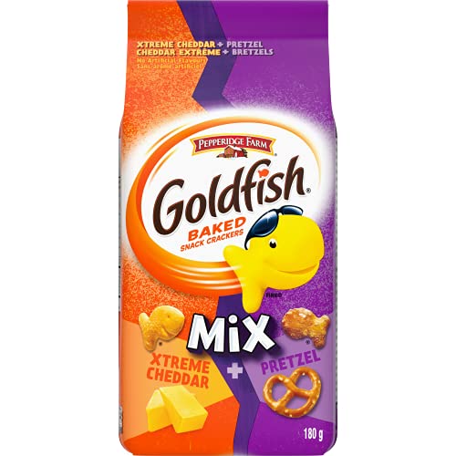 Goldfish Cheddar Crackers Made with Veggies & Fruits, 180 Grams - 180 g (Pack of 1)