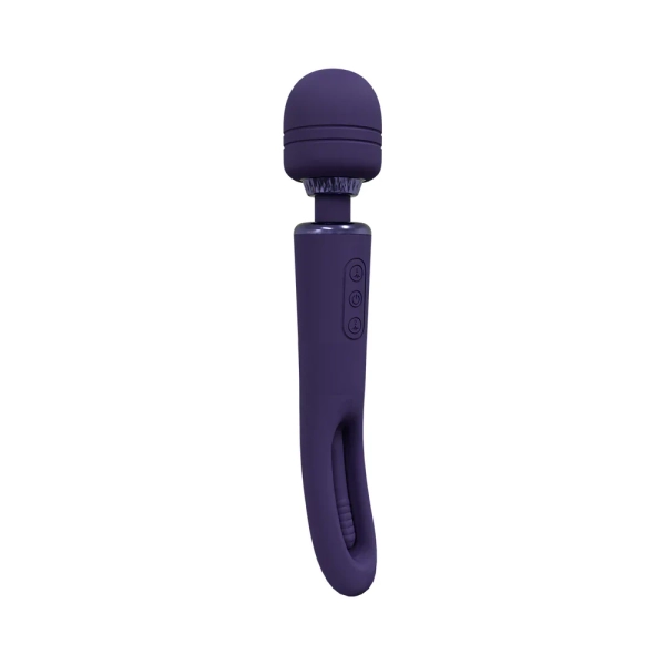 Vive Kiku Double Ended Wand Vibrator with G-Spot Flapping Stimulator