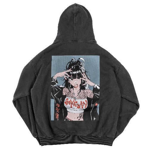 Sukeban Hoodie | Charcoal - Medium