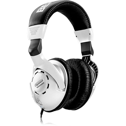 Behringer HPS3000 High-Performance Studio Headphones, Silver - Single - Single