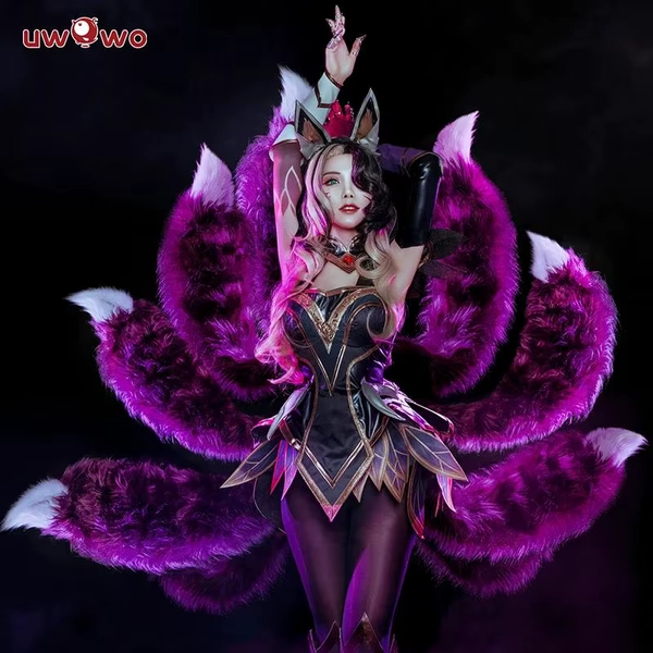  League of Legend Ahri Coven Ahri Costume  + 9 tails