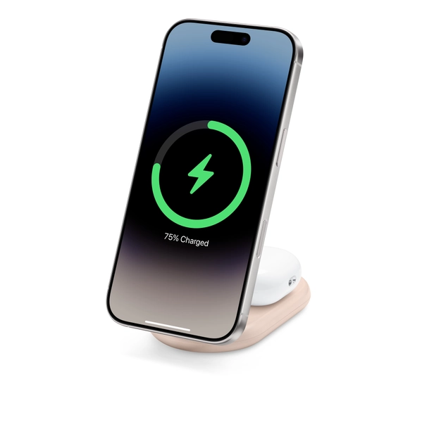 Belkin BoostCharge 2-in-1 Magnetic Foldable Charger - Coral