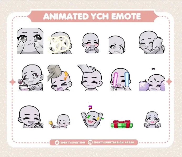 6x Animated Emotes