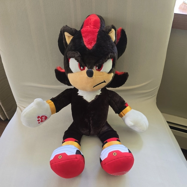 Build A Bear Shadow The Hedgehog PLUSH Stuffed Sonic Animal Workshop BABW