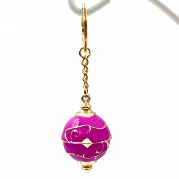 Metal Pal Sphere Keychain Palworld Key Rings - Pink