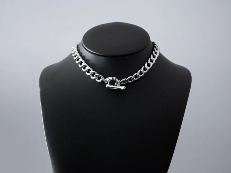 Pup Collar & Bone | Stainless Steel | Discreet Human Pup Collar