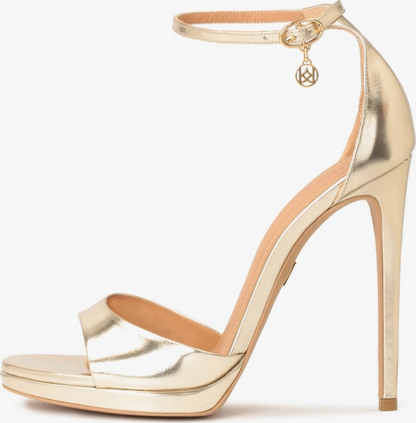 Sandale cu baretă (auriu, 38)