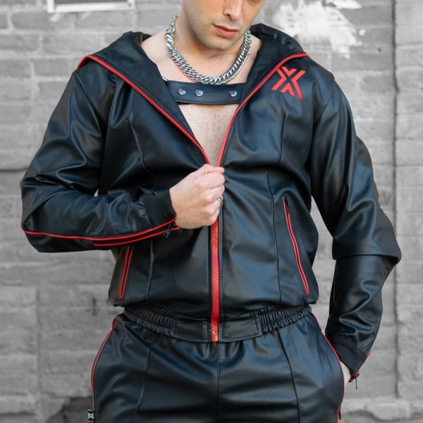 BXR Stretch Sports Jacket - black/red