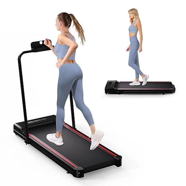 Sperax Treadmill-Under Desk Treadmill-Walking Pad-2 in 1 Folding Treadmill-2.5HP Treadmill-Black