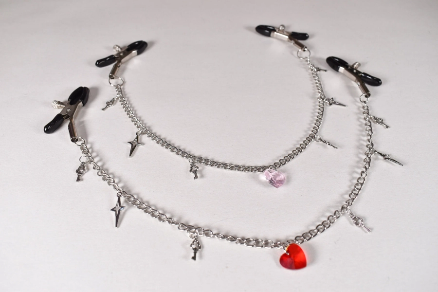 Valentine's Heart Nipple Clamps