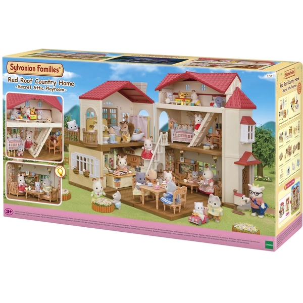 Sylvanian Families Red Roof Country Home with Attic