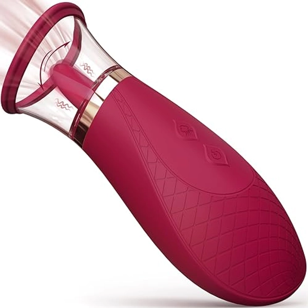 Clitoral Sucking Vibrator Sex Toys, 3 Sucking 9 Licking Modes Nipples Clit Sucker for Quick Orgasm, Tongue Vibrators Adult Toys for Women Couples