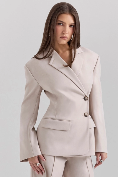 Hudson Beige Hourglass Blazer