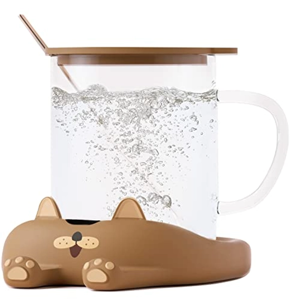 PUSEE Mug Warmer,Coffee Warmer for Desk Coffee Cup Warmer Auto Shut Off,Smart Candle Warmer with 3 Temp Settings,Electric Beverage Warmer