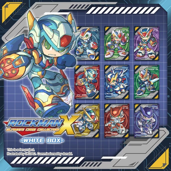 Mega Man X Ultimate Card Collection Holographic Card Sets (Art by iiKOAO)
