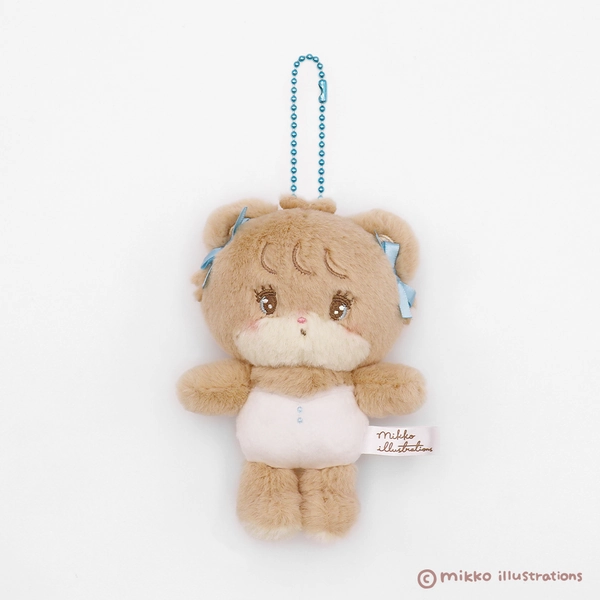 ♡ mikko illustrations latte plush keychain ♡