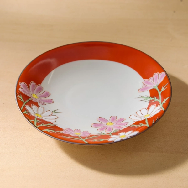 Cosmos Kutani Ware Dish