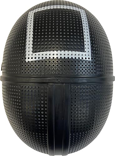 Adult's Deadly Game Square Supervisor Mask Costume Accessory Black