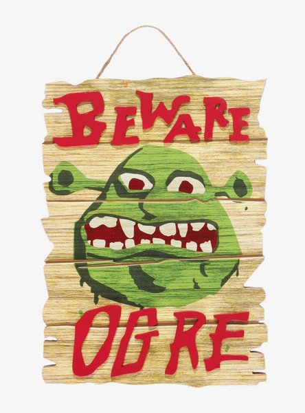 DreamWorks Shrek Beware Ogre Wall Sign — BoxLunch Exclusive