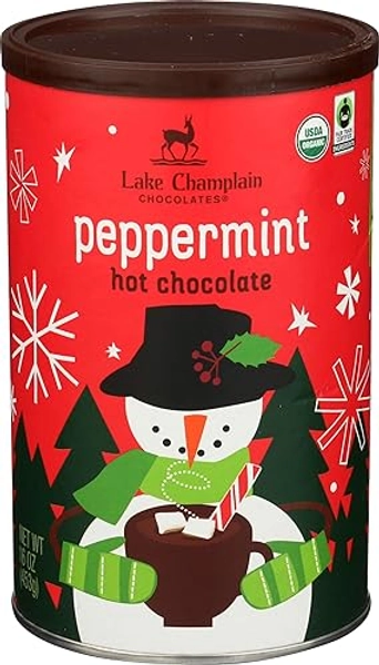 LAKE CHAMPLAIN CHOCOLATES Organic Peppermint Hot Chocolate, 16 OZ