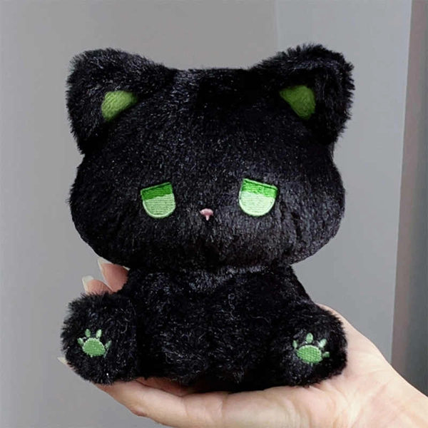 Gloomy Bear Plush Toy Fluffy Cat Plushie 6in Stuffed Animal - E