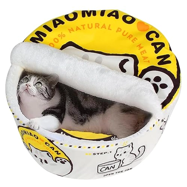 寵幸 Ramen Noodle Dog & Cat Bed,Keep Warm and Super Soft Creative Pet Nest for Indoor Cats,Removable Washable Cushion for Small Medium Large Dogs and Cats