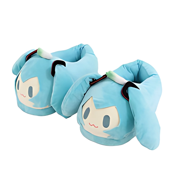 Miku Plush Slippers Miku House Slippers Kawaii Miku Plushie