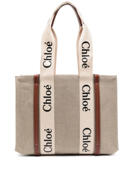 Chloé sac à main Woody en lin | Taille unique