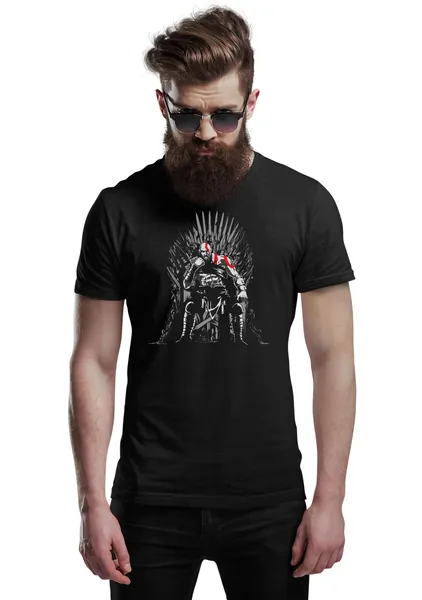 T-shirt Throne Of Gods Kratos Mythe Légende Olympus | T-shirt de jeu pour homme | Chemise God Of War