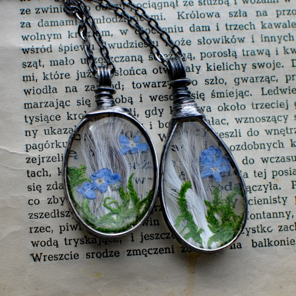 Pet Loss Gift/Pet Hair Memorial - Set of 2 Personalized Keepsake Necklaces - Etsy