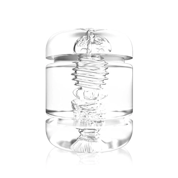 Male Masturbator|Double Opening Masturbator|Male Sex Toys|1Pack Realistic Textured Tunnels|Portable Oral Sex Toys|Penis Masturbation Cup|Transparent Soft and Highly Flexible
