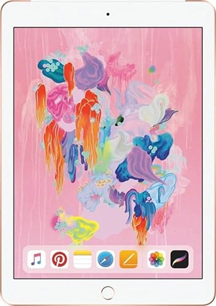 Apple iPad 9.7in 6th Generation WiFi + Cellular (32GB, Gold) (Renewed)