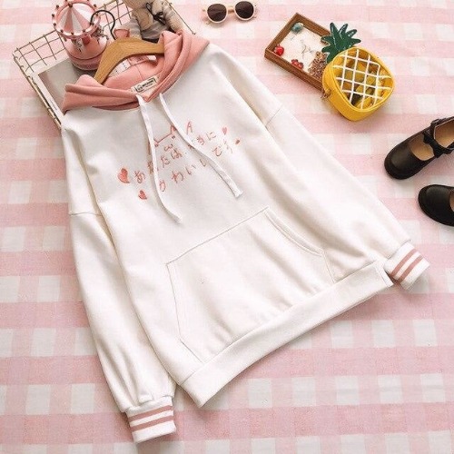 Lullabye Cat Hoodie - Pink