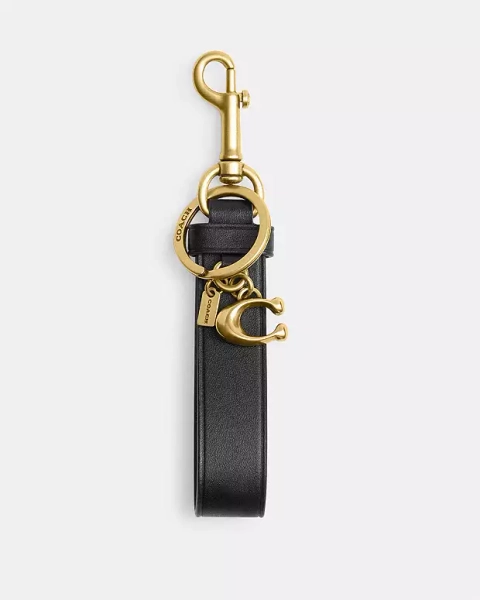 Brass/Black Loop Bag Charm
