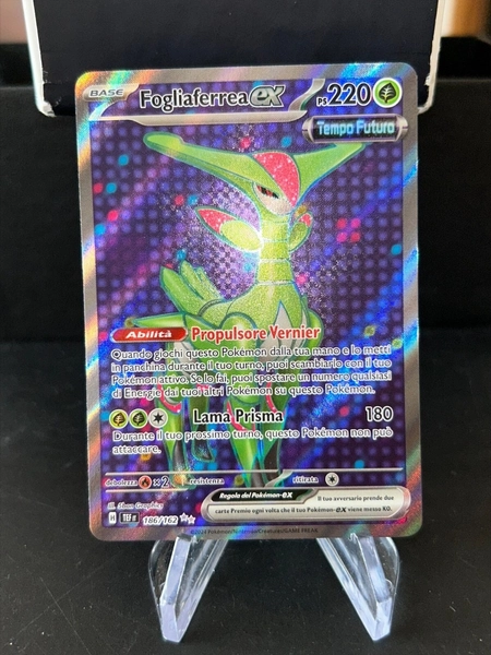 Pokemon Card Fogliaferrea EX 186/162 Chronoforze Rare Ita Full Art Mint
