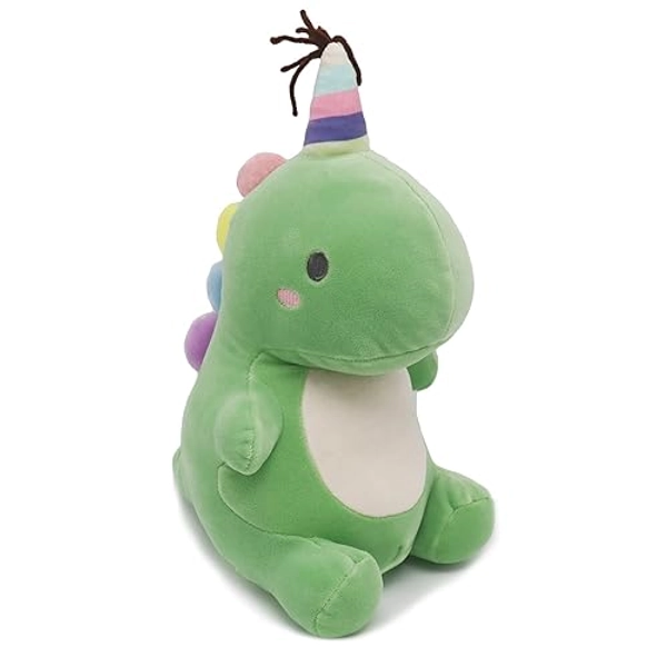 Poywuo Dino Stuffed Animal,35cm Dinosaur Plush Toy Plushie Doll Dinosaur Stuffed Christmas Birthday Gifts for Kids Girls Boys Baby,Green - Green - 35CM