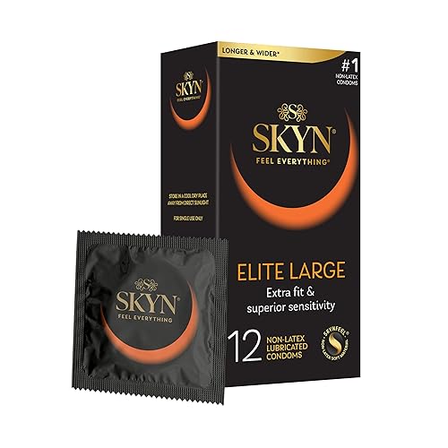 SKYN Polyisoprene Large Condoms, Natural, 12 Count - Large - 12 Count (Pack of 1)