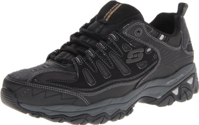 Skechers Men's Afterburn M. Fit - 10.5 - Black/Charcoal