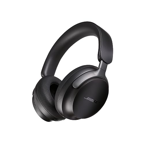Bose QuietComfort Ultra Wireless Noise Cancelling Headphones with Spatial Audio, Over-the-Ear Headphones with Mic, Up to 24 Hours of Battery Life, Black - Black