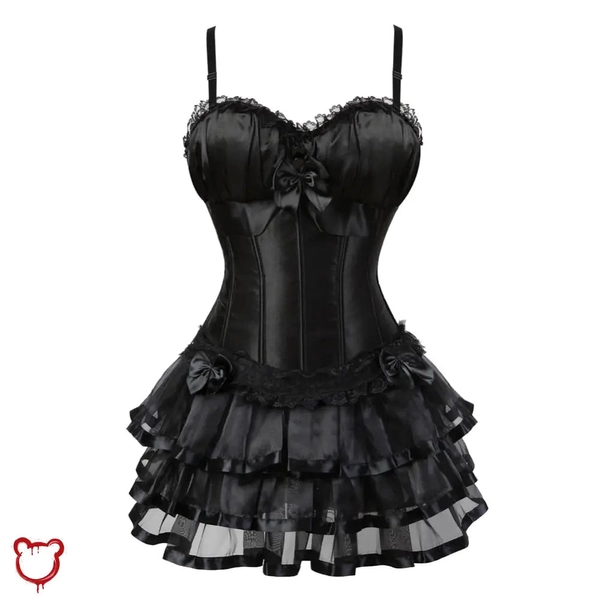 Alt Victorian Corset Dress - Black