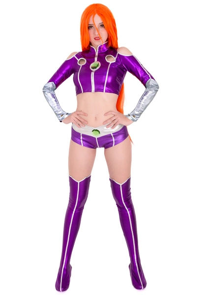 Superheroine Princess Koriandr Cosplay Costume Bodysuit