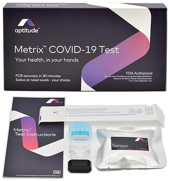 Metrix® COVID Test - Requires Separate Purchase of Metrix® Reader - PCR-Accurate Molecular - FDA Authorized – Single Use Test Only, Separate Reusable Reader Required