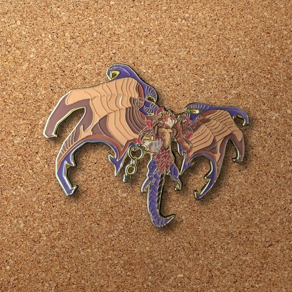 Valefor Enamel Pin - Final Fantasy X Aeon | FFX Summon Collectible | JRPG Lapel Badge | Flying Guardian Gaming Brooch