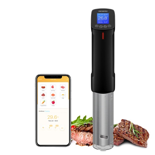 Inkbird ISV-100W Sous Vide WiFi Precision Cooker Precision Cooker Immersion Circulator, Temperature Time and Touch Control Sous Vide Machine 1000 Watts