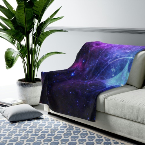 Spiritverse Velveteen Plush Blanket - 60" × 80"