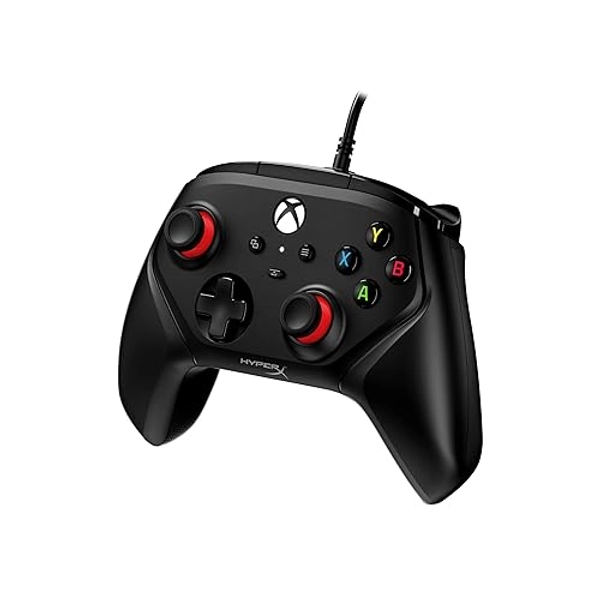 HyperX Clutch Gladiate – Wired Controller for Xbox One, Xbox Series X|S, PC, Officially Licensed by Xbox, Dual Trigger Locks, Programmable Buttons, Dual Rumble Motors - Black