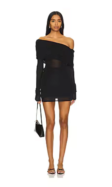 Lovers and Friends Laura Mini Dress in Black from Revolve.com