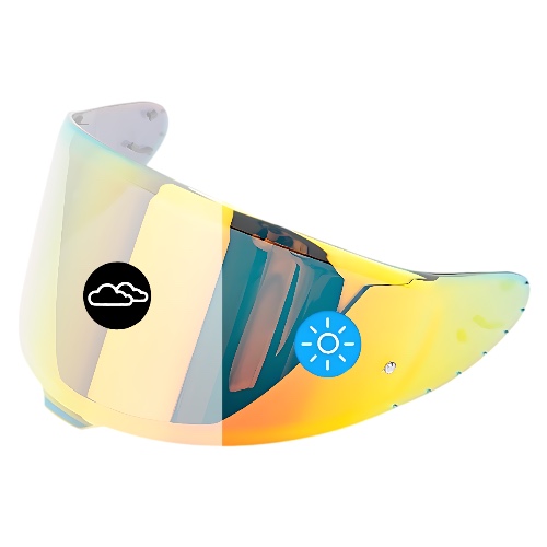 Red Photochromic Visor for SHOEI RF-1400 / Z8 / CWR-F2 / X15 | Red Photochromic (Transition Lens)